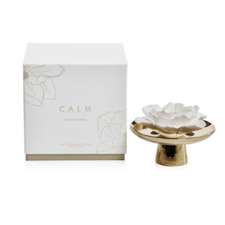 Difusor de Porcelana Calma - Flor Blanca