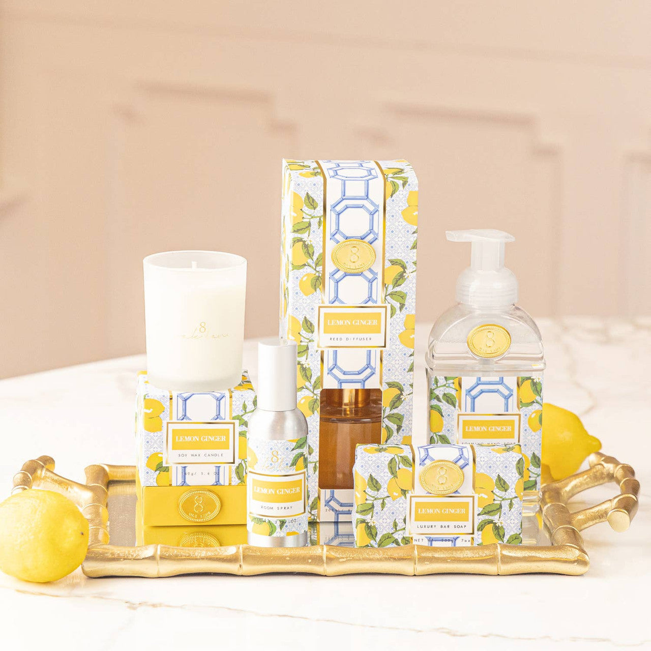 Lemon Ginger Wrapped Bar Soap Escribe una