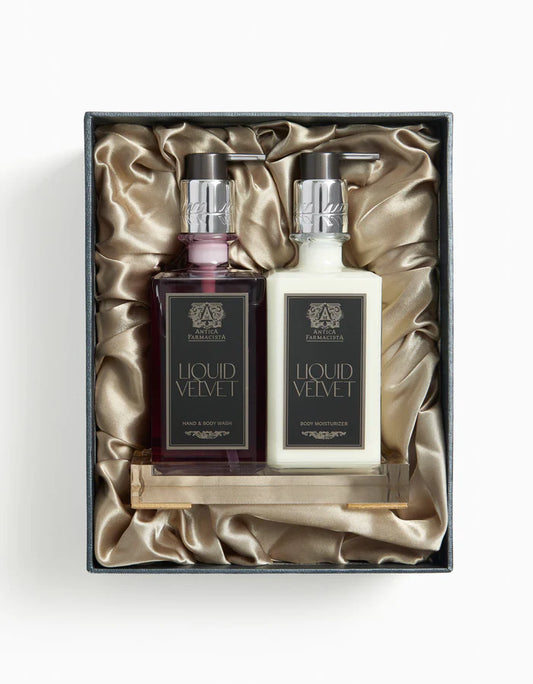 Acrylic Bath & Body Gift Set: Liquid Velvet