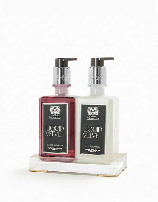 Acrylic Bath & Body Gift Set: Liquid Velvet