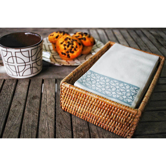 Servilletero rectangular - Black Tudor