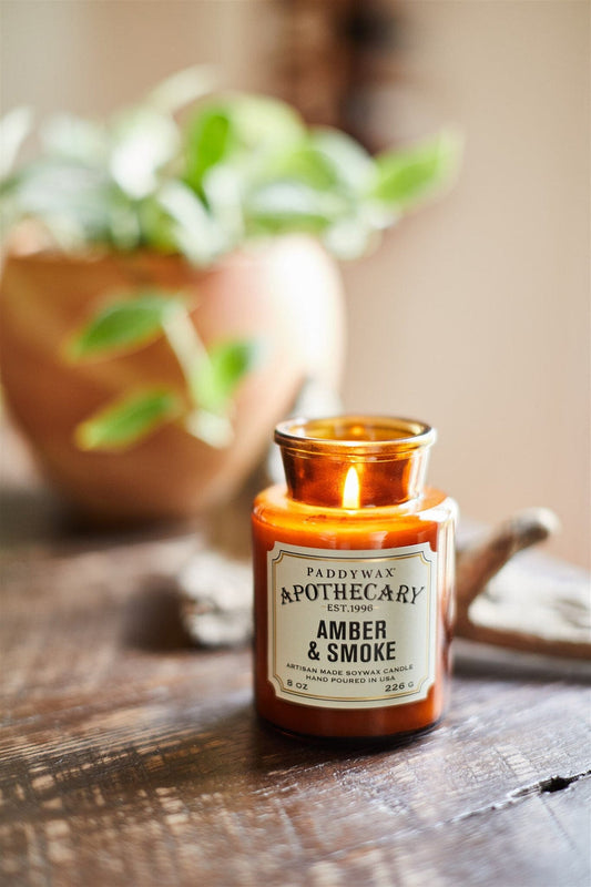 Apothecary 8 oz Candle - Amber + Smoke