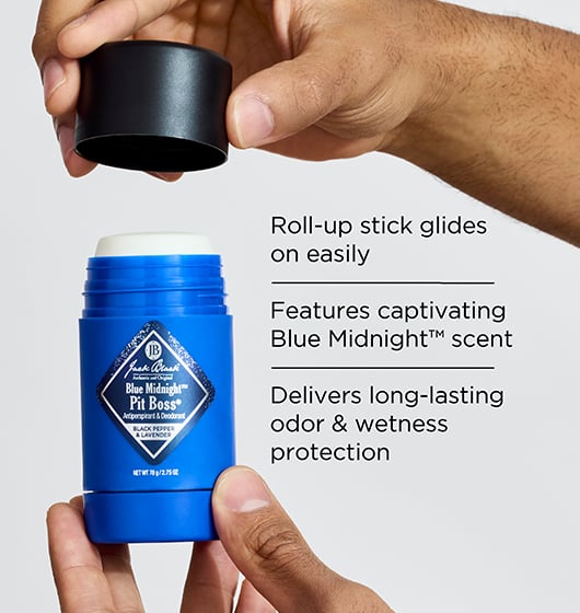 Blue Midnight™ Antitranspirante y desodorante Pit Boss®