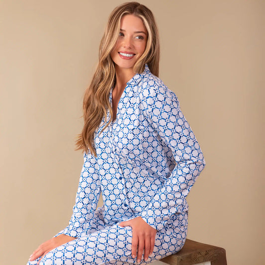 Blu Diamond Cloud Plush Pijama Set