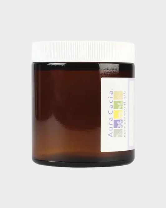 Aura Cacia Amber Wide Mouth Jar with Writable Label 4 oz.