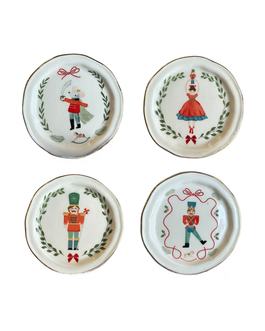 Nutcracker Tidbit Plates