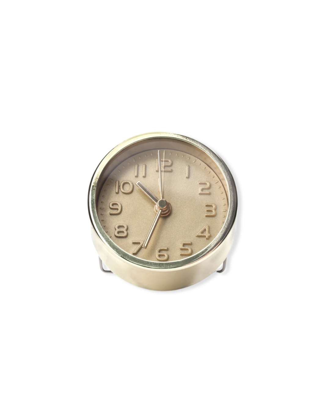 Reloj despertador de oro y cobre