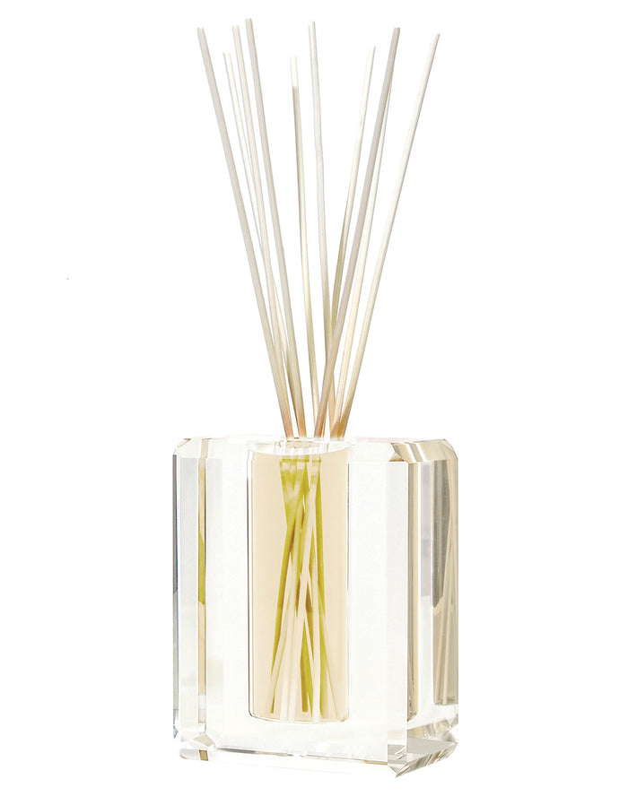 Decanter in box with reed bundl