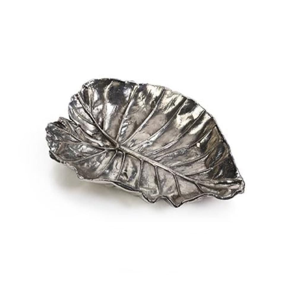 Bandeja de peltre antigua Aspen Quaking Leaf
