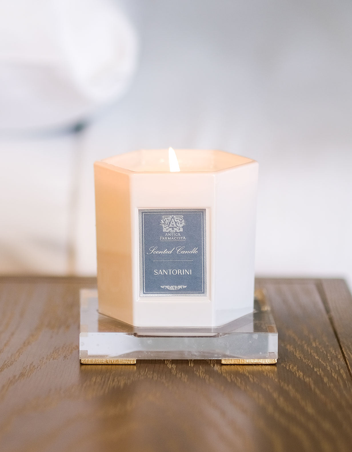 Lucite Hex Candle Counter Tray