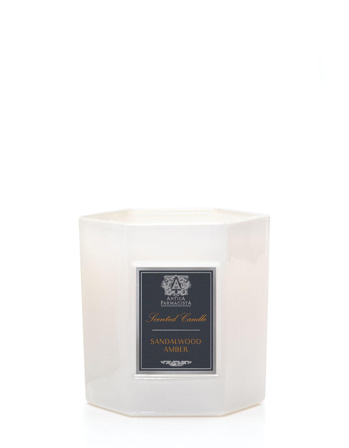 9 oz Sandalwood Amber Hexagonal