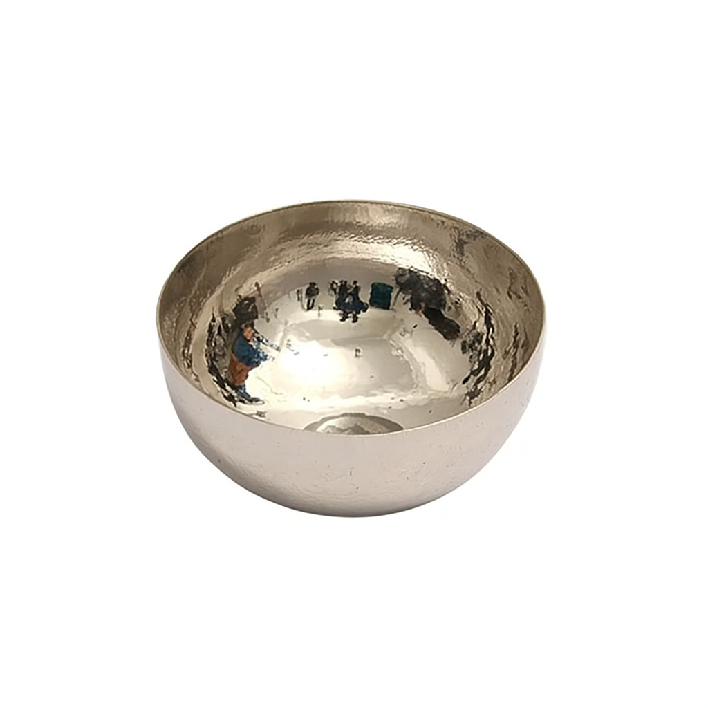 GILDED LEAF BOWLS SILVER