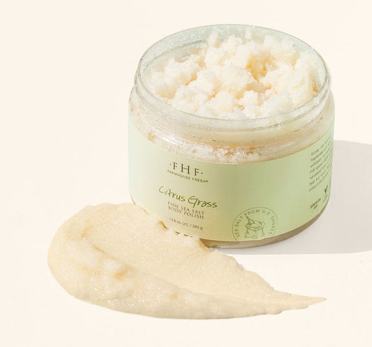 CITRUS GRASS FINE SEA SALT BODY POLISH 12 OZ