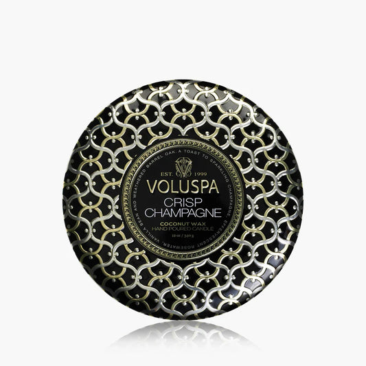 Crisp Champagne 3 Wick Tin Candle