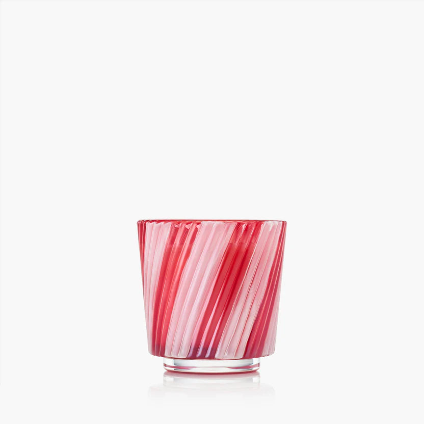 Crushed Candy Cane Pedestal Candle