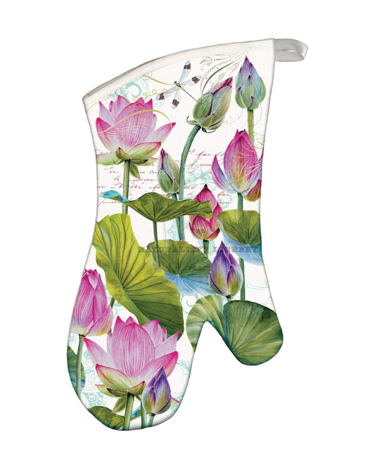 Water Lilies Oven Mitt