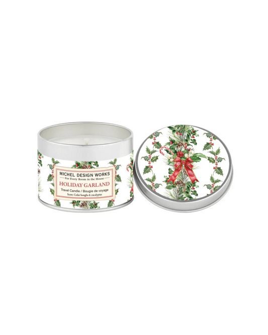 Holiday Garland Travel Candle
