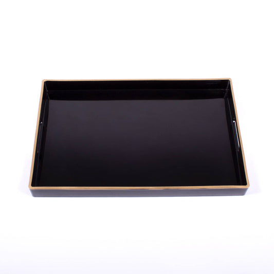 Black Rectangular Tray