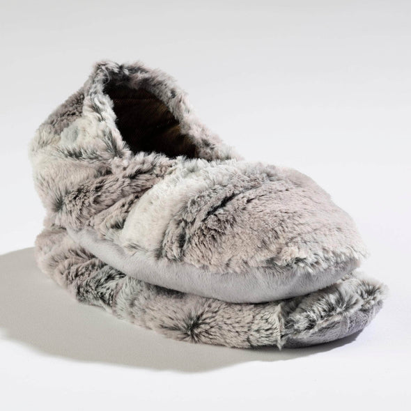 Eucalyptus Silver Fox Faux Fur Spa Footies