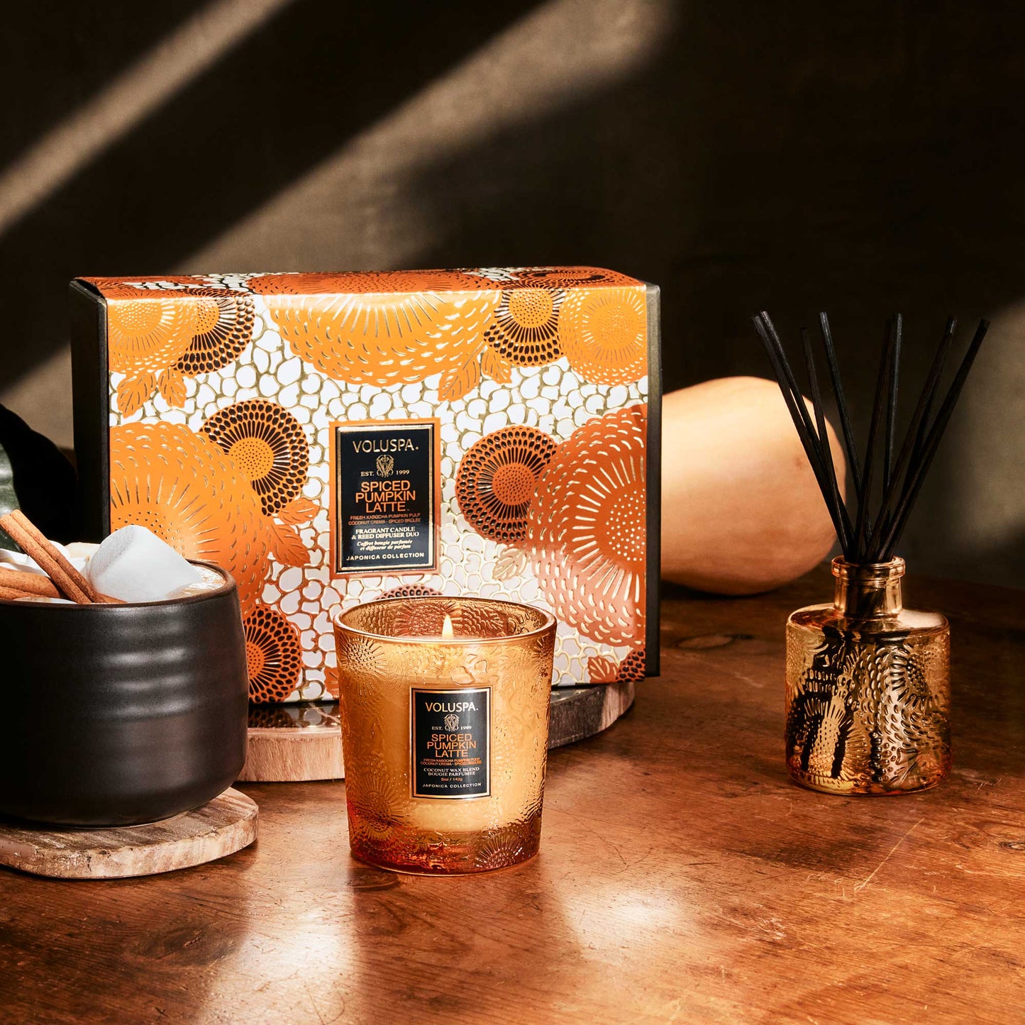 Spiced Pumpkin Latte Demi Candle & Diffuser Gift Set