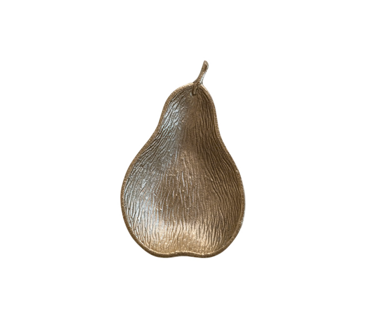 Piña seca natural con purpurina, color dorado
