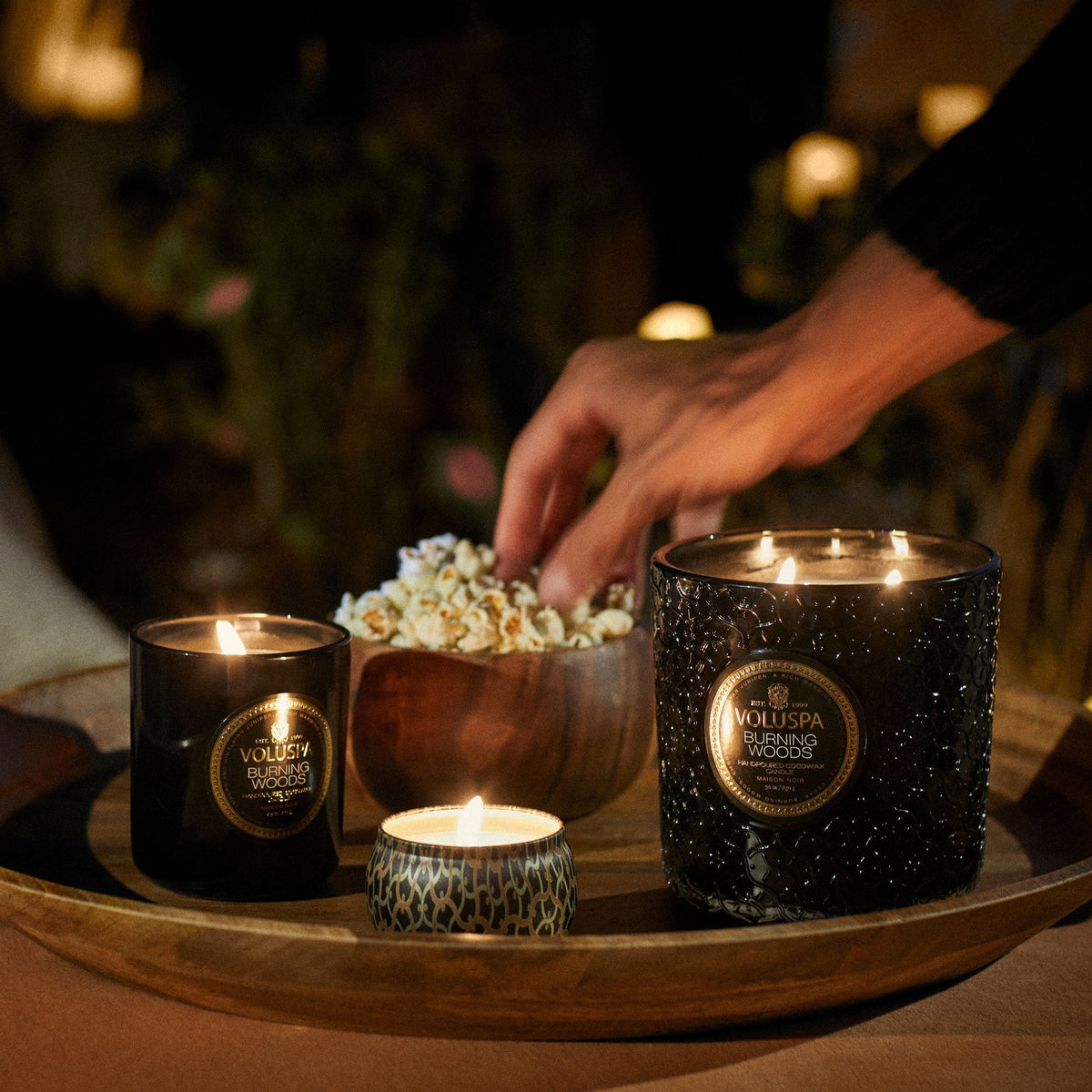 Vela Burning Woods 30 oz Boxed Luxe