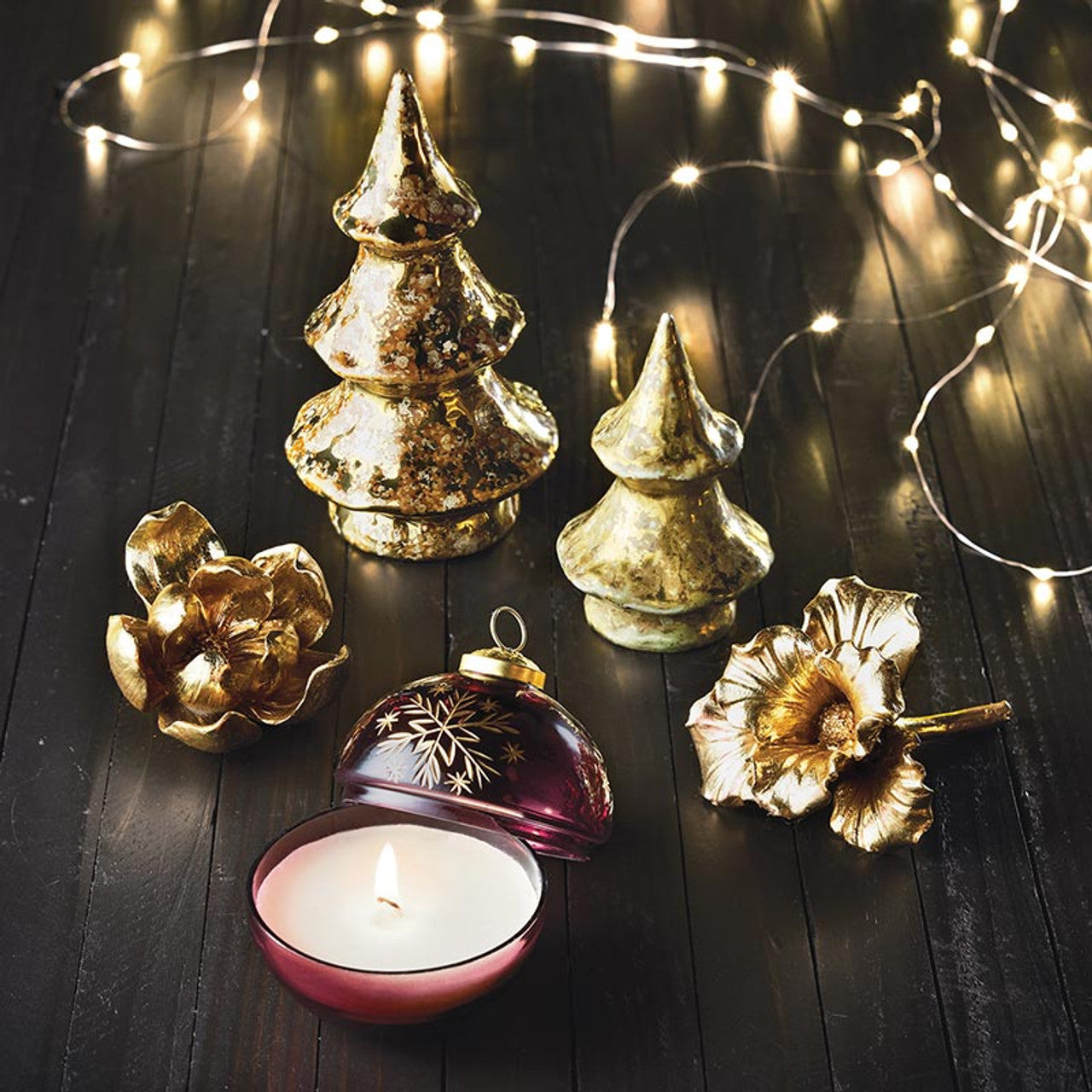 Snowflake Ornament Candle