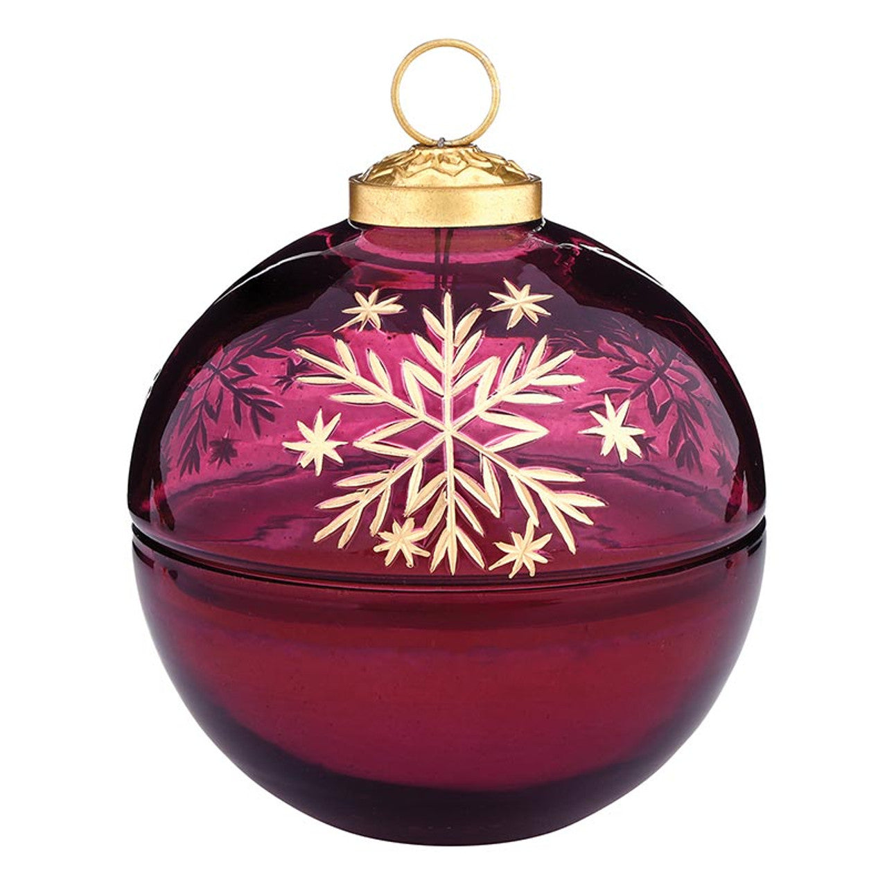 Snowflake Ornament Candle