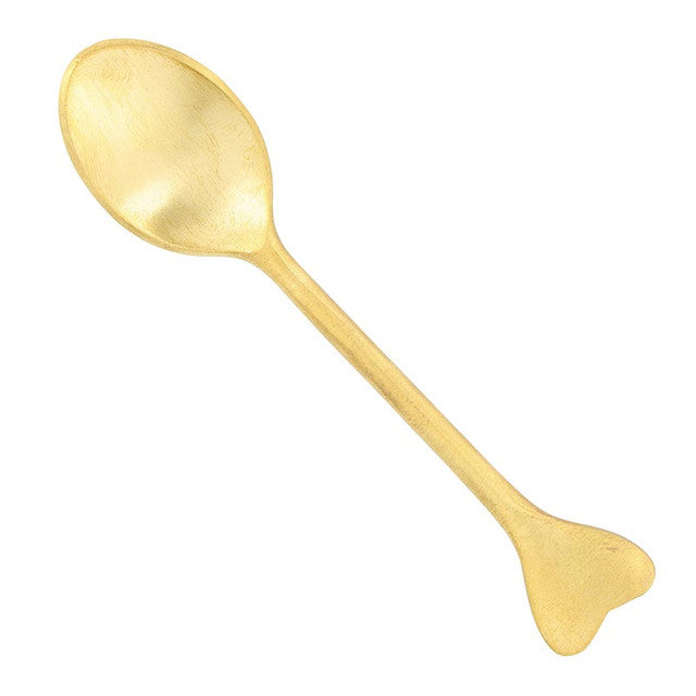 Brown Stand Sm 47th & Main Heart Spoon S/4