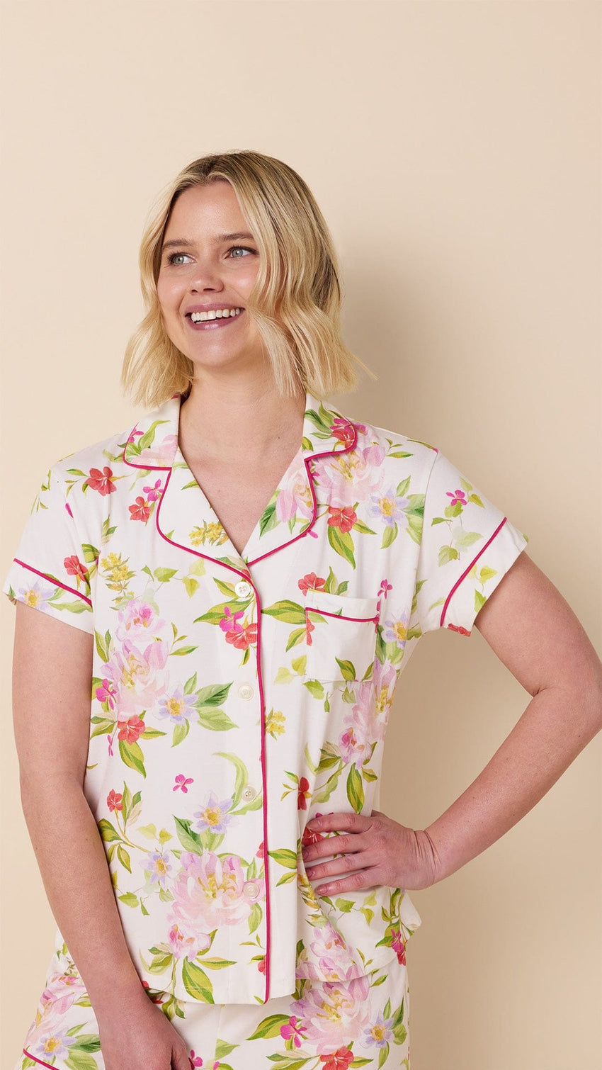 Florentina Pima Knit Short Set Pajama