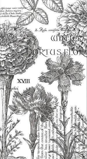 Flower Noir Decorative Napkins