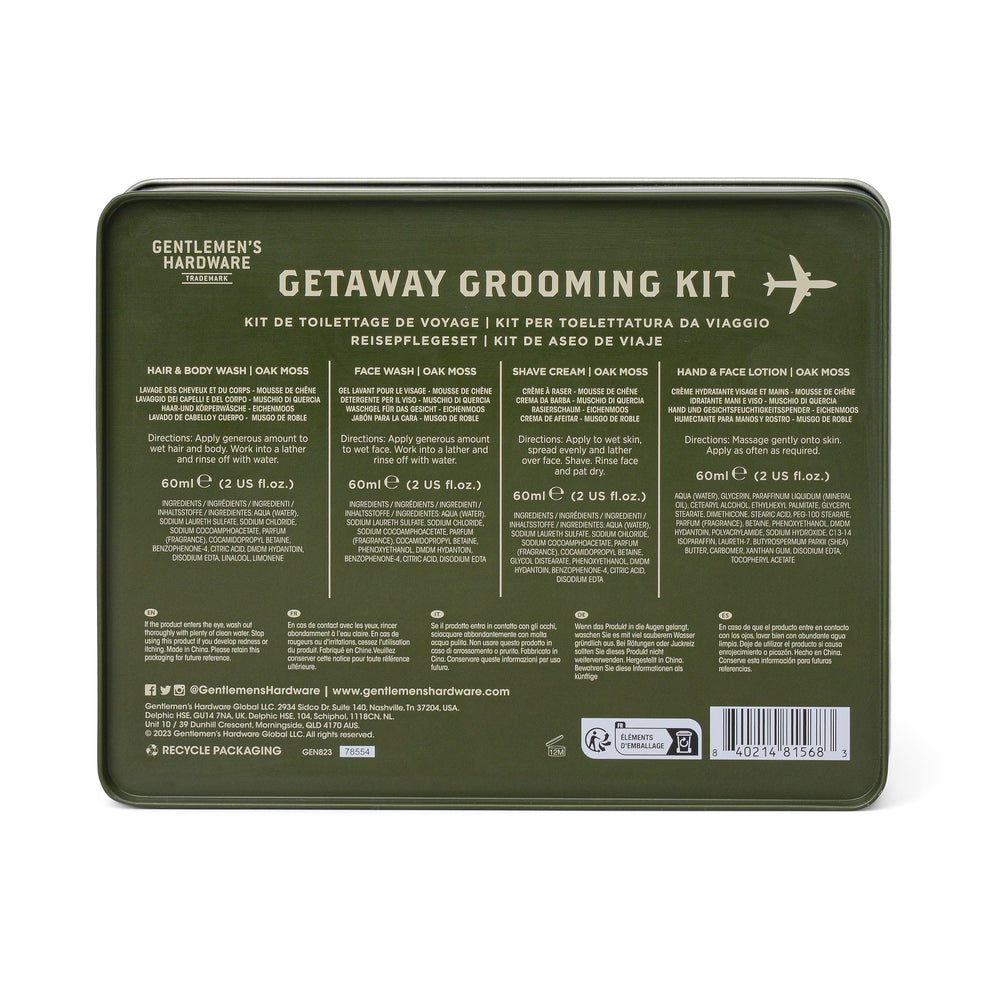 Getaway Grooming travel ready kit