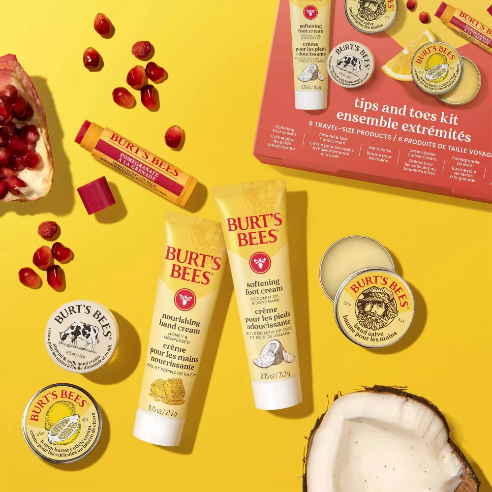 Burt's Bees Tips and Toes 6 Piece Gift Set