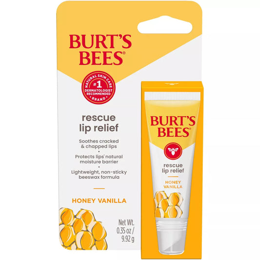 Burt's Bees Rescue Lip Relief - Honey Vanilla - 0.35oz