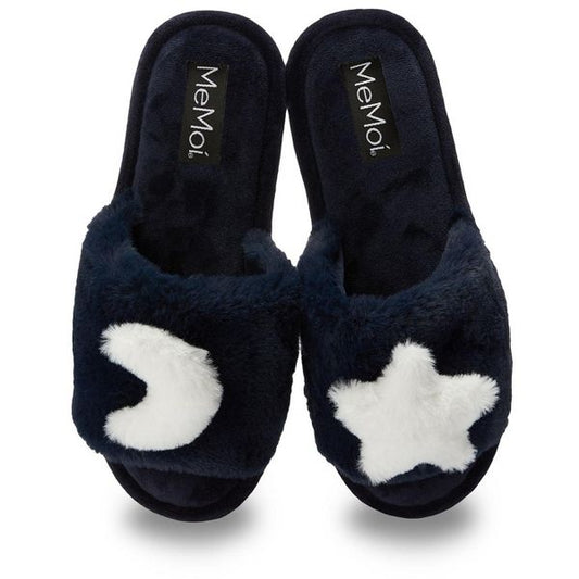 Star and Moon Plush Slippers - Pantuflas
