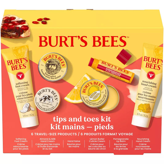 Burt's Bees Tips and Toes 6 Piece Gift Set