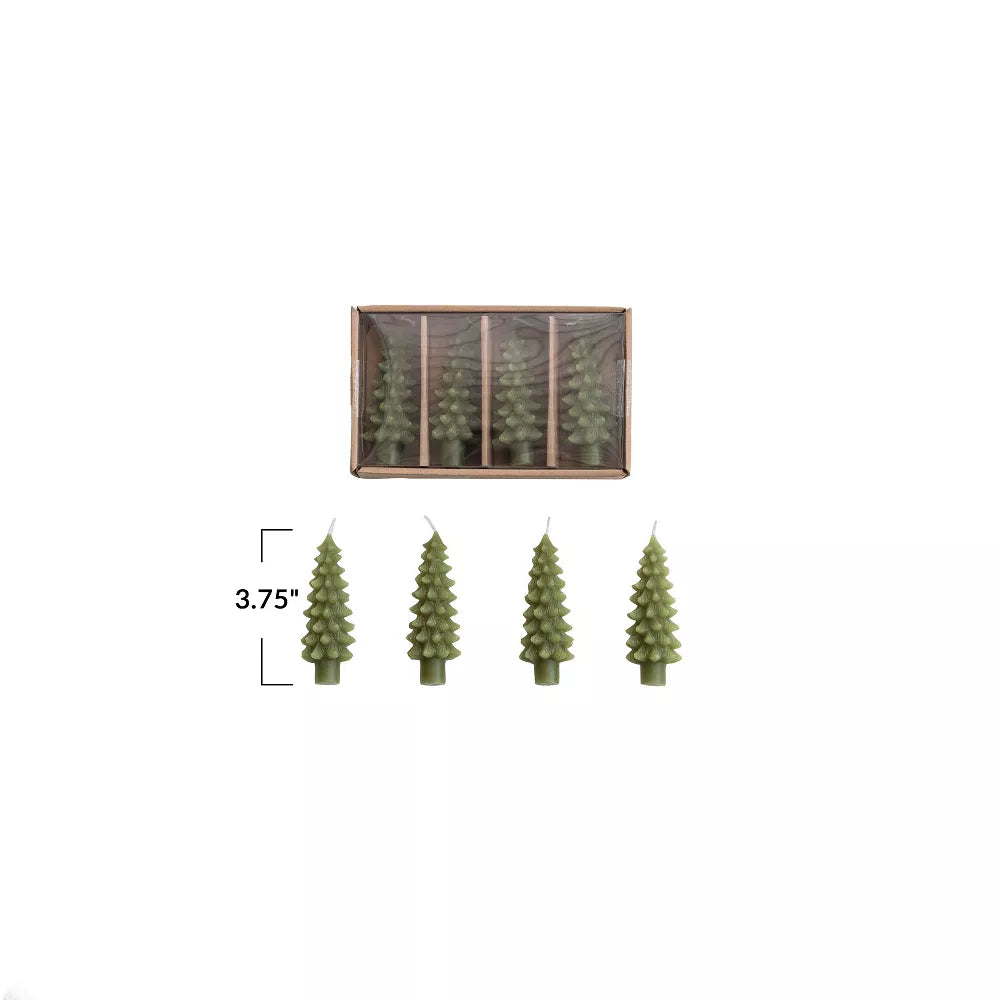 Tree Shaped Taper Candles in Box - Velas