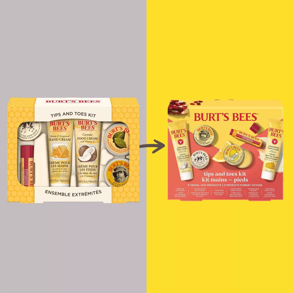 Burt's Bees Tips and Toes 6 Piece Gift Set