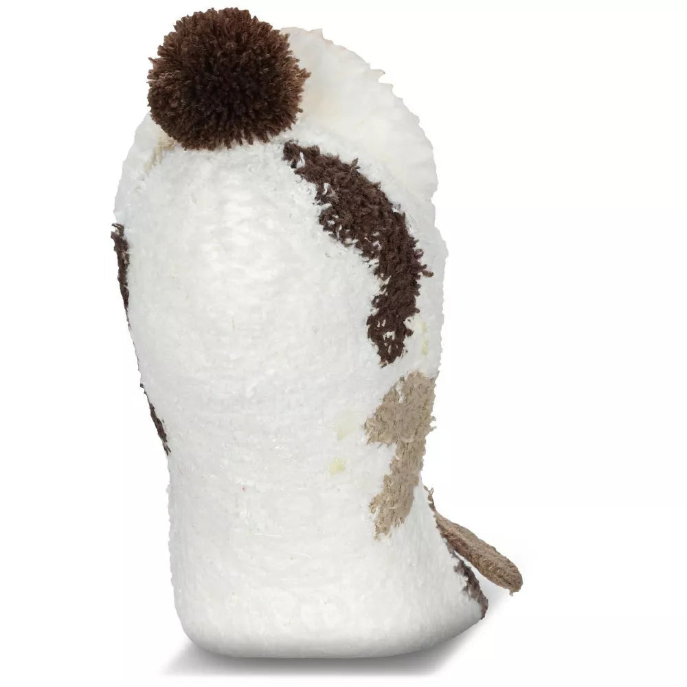 Puppy Embellished Plush Lined Slippers - Pantuflas S/M