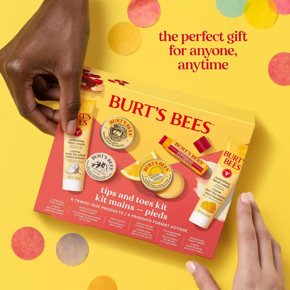 Burt's Bees Tips and Toes 6 Piece Gift Set