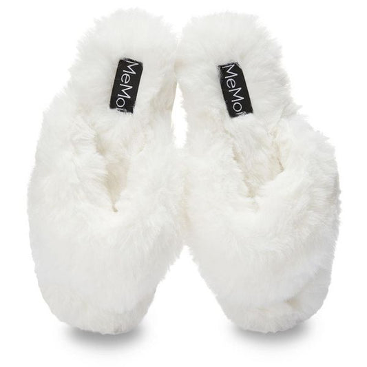 Fuzzy Plush Thong Slippers - Pantuflas