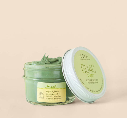 Guac Star® Soothing Avocado Hydration Mask - Mascarilla hidratante de aguacate + Clementine Body Oil 1.7 Oz