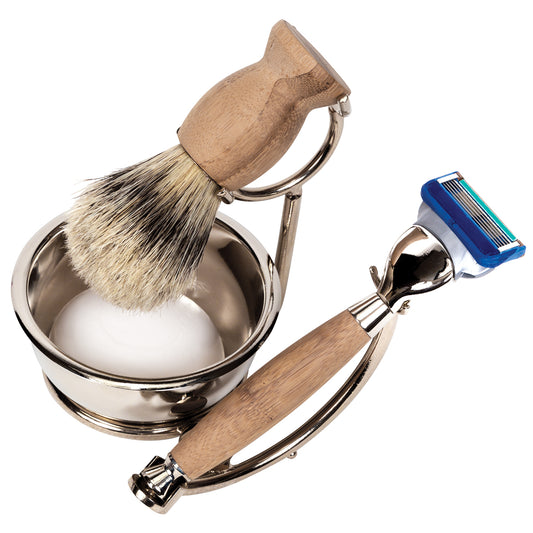 BAMBOO SHAVE SET FUSHION BLADE