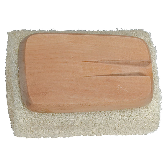 Loofah Natural Con Mango Desmontable