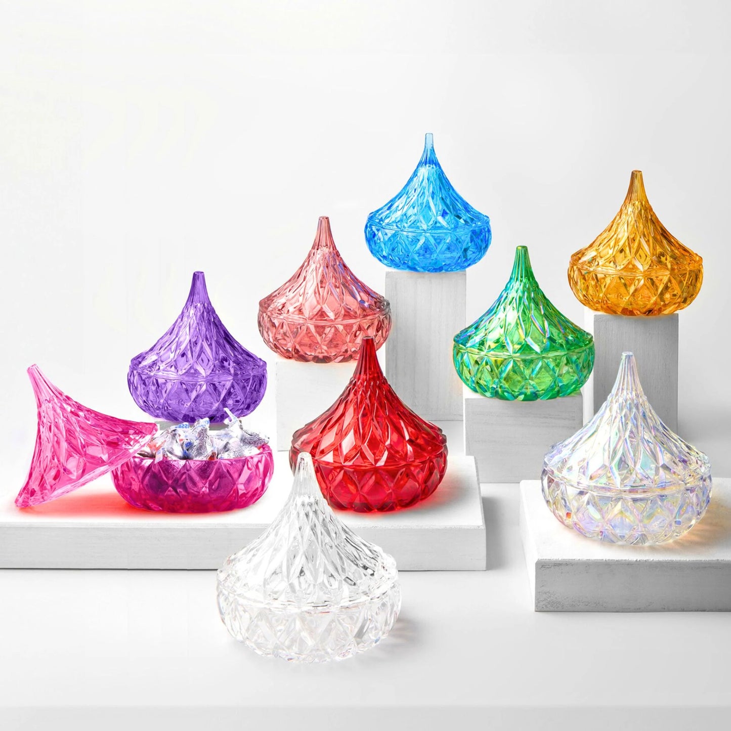 Hershey's Kisses Blue Box /  tarro de dulces Hershey's Kisses.