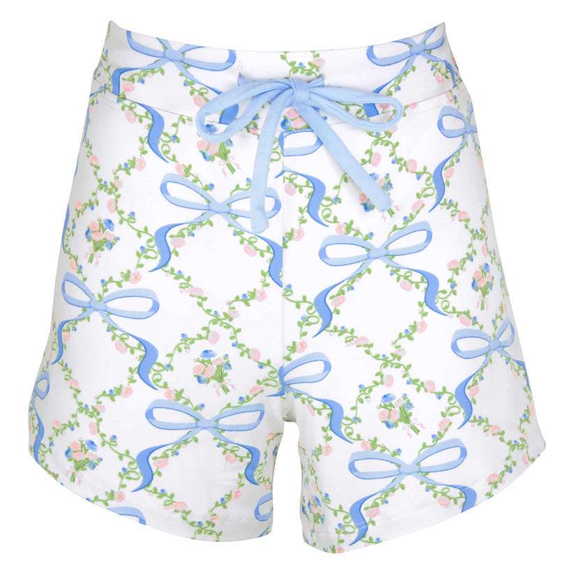 Bows & Blossoms Notch Short Pijama