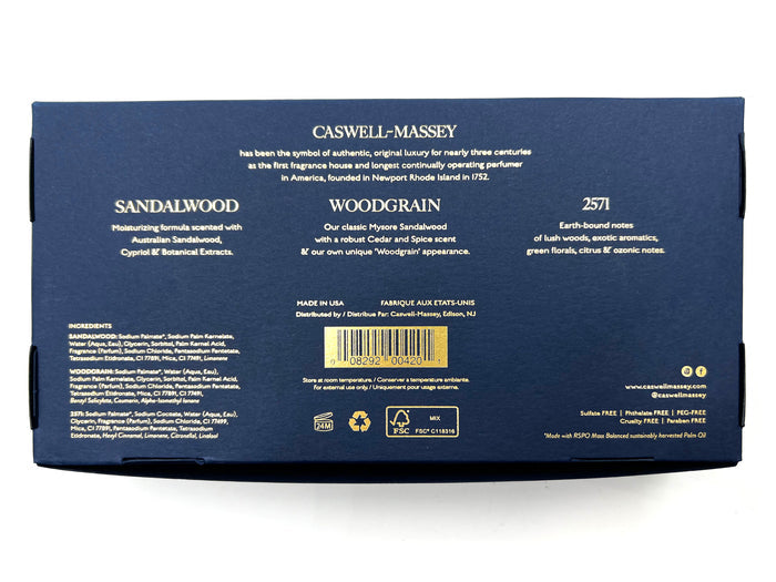 SANDALWOOD THREE-SOAP SET