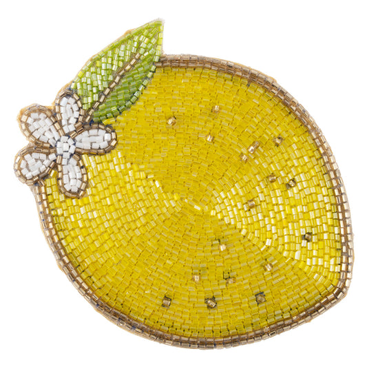 Lemon Lemon Beaded Coasters