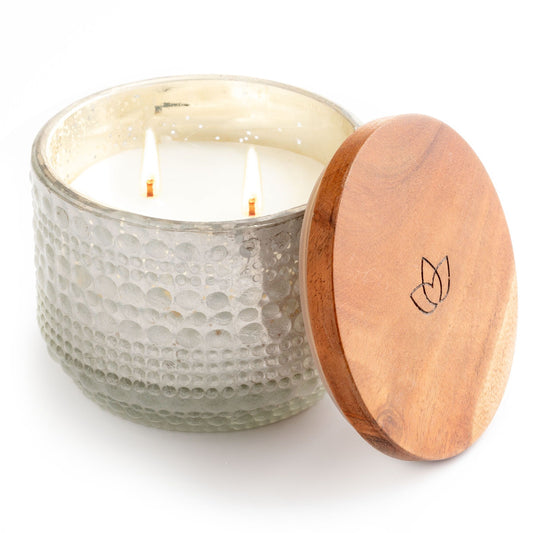 Regalos Karma, Vela Perfumada Redonda de Vidrio Hobnail, Regalos de Vela para Mujer