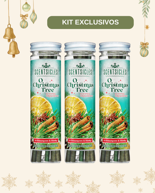 Kit Exclusivo Scentsicle O Christmas Tree Scented Ornaments